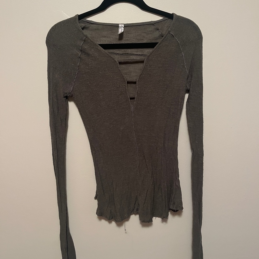 Free people long sleeve layering top